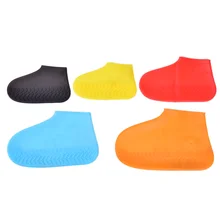 Ботинки водонепроницаемые бахилы силиконовый материал унисекс обувь протекторы резиновые сапоги для дома на открытом воздухе дождливые дни