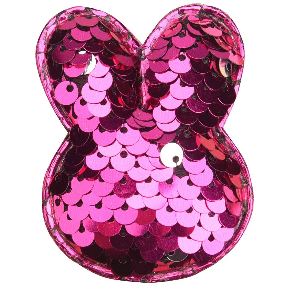 Hot Pink 420 шт бутик Банни аксессуары для волос для девочек блесток аксессуары пасхальные принадлежности головной убор без заколка для волос в виде бантика - Цвет: Hot Pink