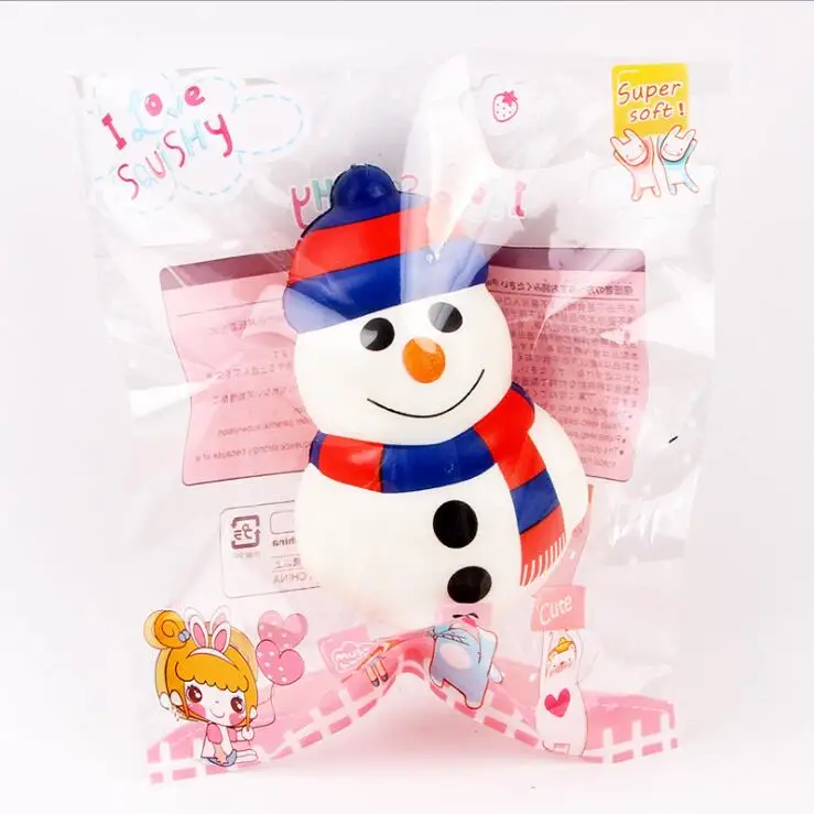 Рождественский мягкий коврик с запоминанием формы игрушки снеговики, елки Санта-Клаус кукла Jumbo Squeeze снятие стресса игрушки Детский подарок