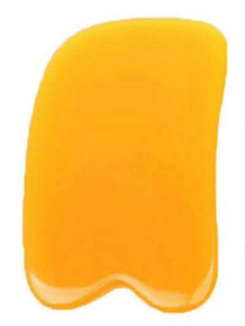 Orange Массажный инструмент Gua Sha, массажер для тела, доска Guasha, спа скребок для иглоукалывания, для лица, спины, рук, ног, антицеллюлитный массажер - Цвет: Orange