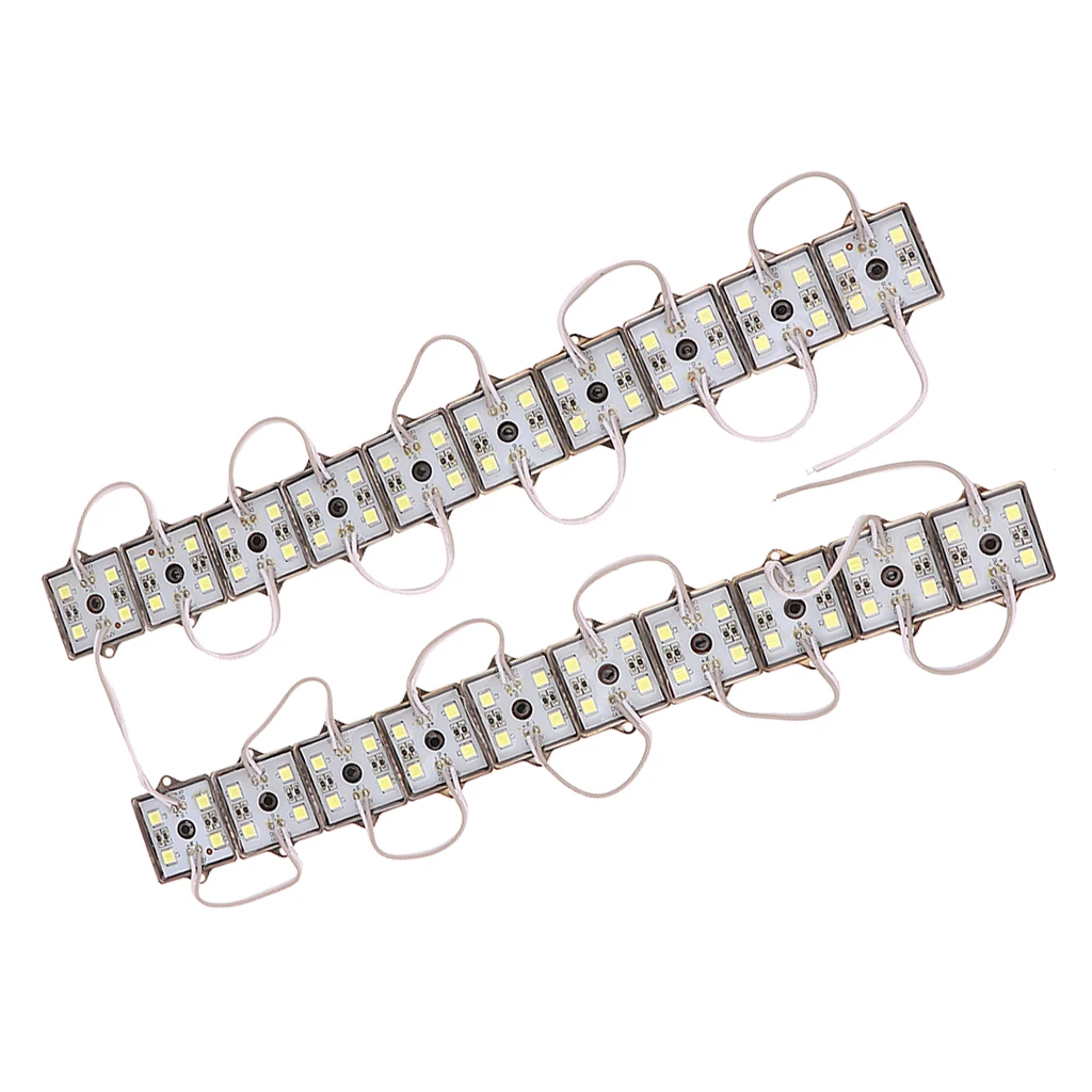 2 м 20 Piranha 4-LEDs Строка свет лампы 12V автомобиль Лодка знак на вечринке слово для декора