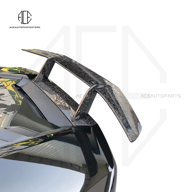 Real Carbon Fiber Rear Wing Spoiler for Lamborghini Huracan LP580 LP610 Coupe 2-Door Auto Accessories Top Design | Автомобили и
