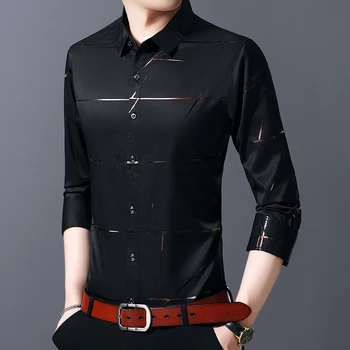 

Shirt men long-sleeved high-end 2020 new spring and autumn luxury shirts 972