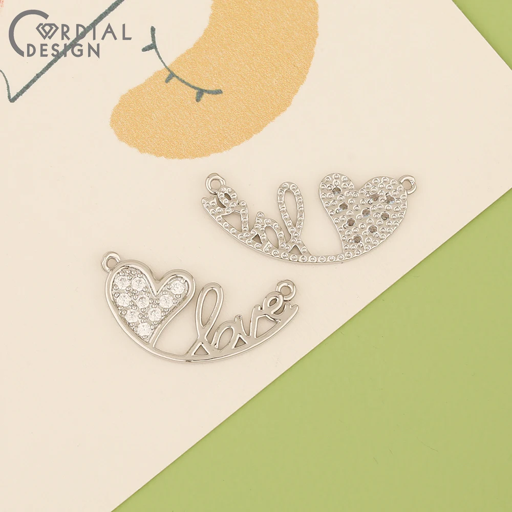 Cordial Design 50Pcs 12*26MM Jewelry Accessories/Necklace Pendant/Hand Made/Heart Shape/Jewelry Findings & Components/DIY Making 13 Cordial Design 50Pcs 12*26MM Jewelry Accessories/Necklace Pendant/Hand Made/Heart Shape/Jewelry Findings & Components/DIY Making - cordial