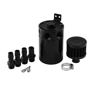 

Compact Baffled Oil Catch Can 3-Port 3-hole Ventilating Oil Can Waste Gas Waste Oil Recovery Pot Car Accessories