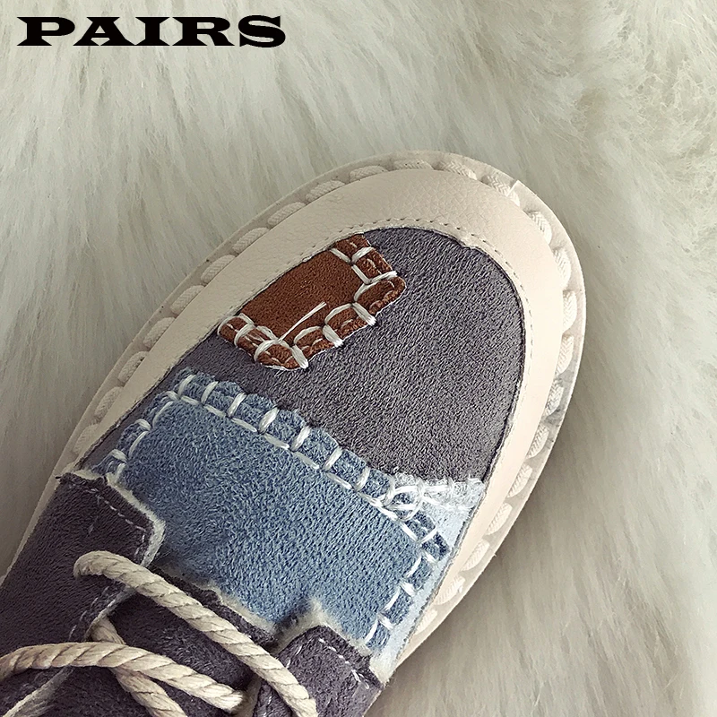 Chaussures femme/зимняя обувь; женские высокие Лоскутные кроссовки; коллекция года; модная женская обувь на танкетке; женская обувь на платформе