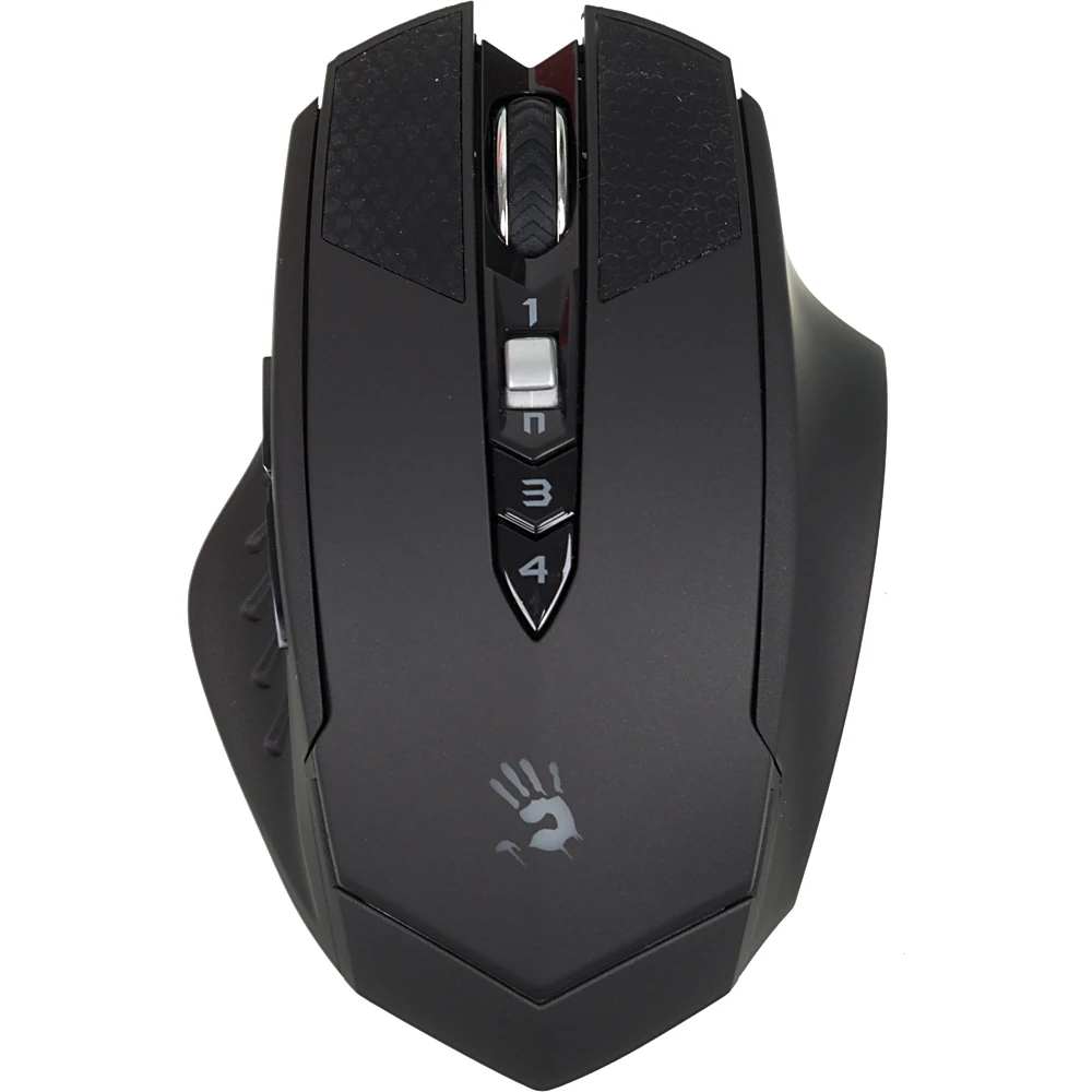 Мышь A4 Bloody Warrior RT7/RT70 черный оптическая(4000dpi) беспроводная USB2.0 игровая(9but