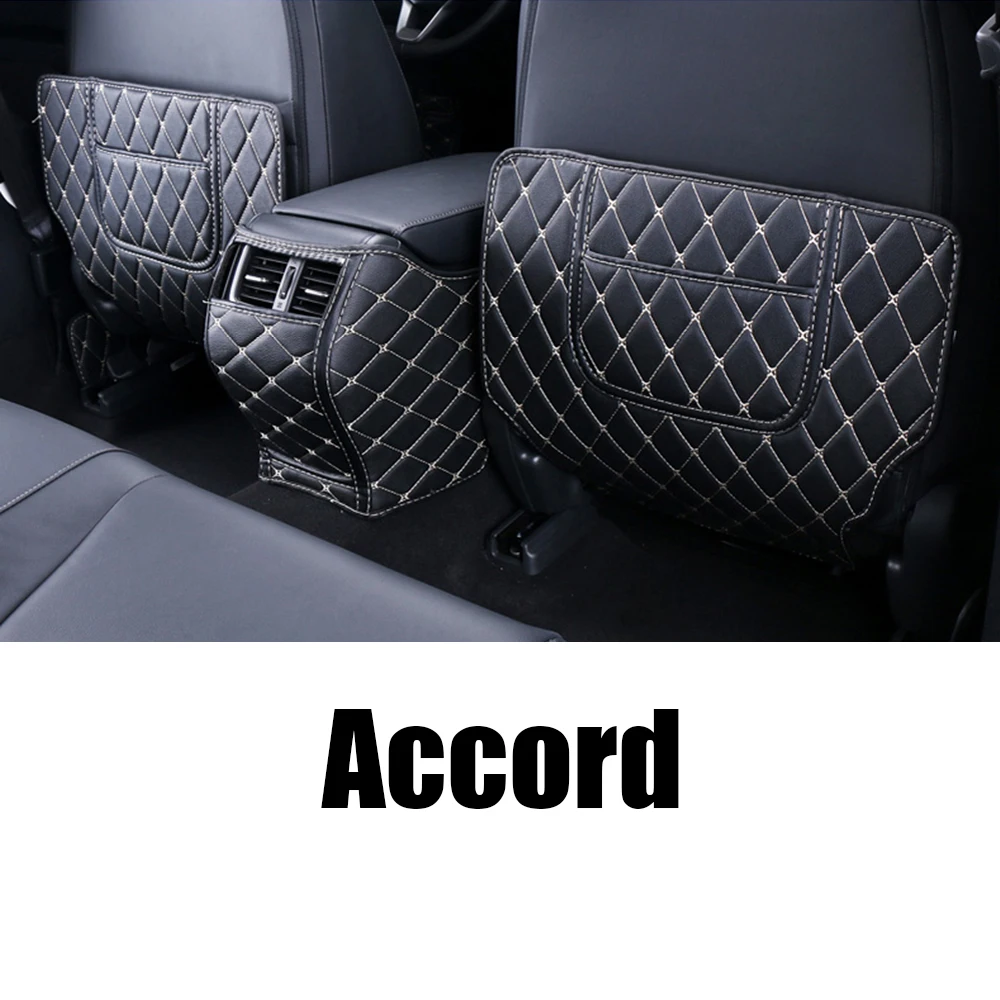 Для Honda Accord 10th автомобильное заднее сиденье анти-кик накладка задние сиденья Крышка подлокотник защитный коврик автомобильные аксессуары