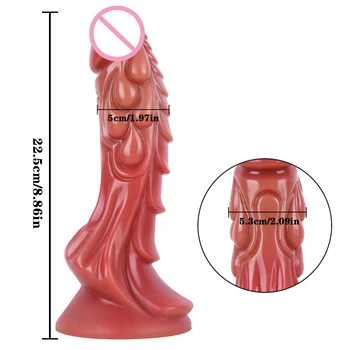 Silicone Realistic Dildo Strong Suction Cup Dildo Prostate Massager Large Butt Plug Dragon Thick Dildo Anal Sex Toys for Women 4