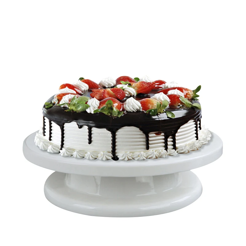 

Cake Decorating Table Plastic Rotating Anti Skid Round Cake Stand Cake Decorating Kitchen Baking Tools