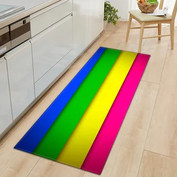 

Absorbent Long Mat Kitchen Carpets Anti-slip Flannel Floor Mats Bedside Carpet Rugs Doormat Home Decor Tatami Mat
