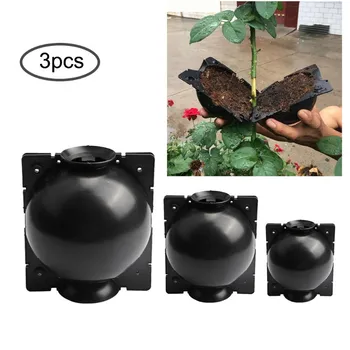 

3pcs Plant Rooting Device High Pressure Plant Propagator Ball High Pressure Case Grafting Seedling Tray Plant Seed Growth new