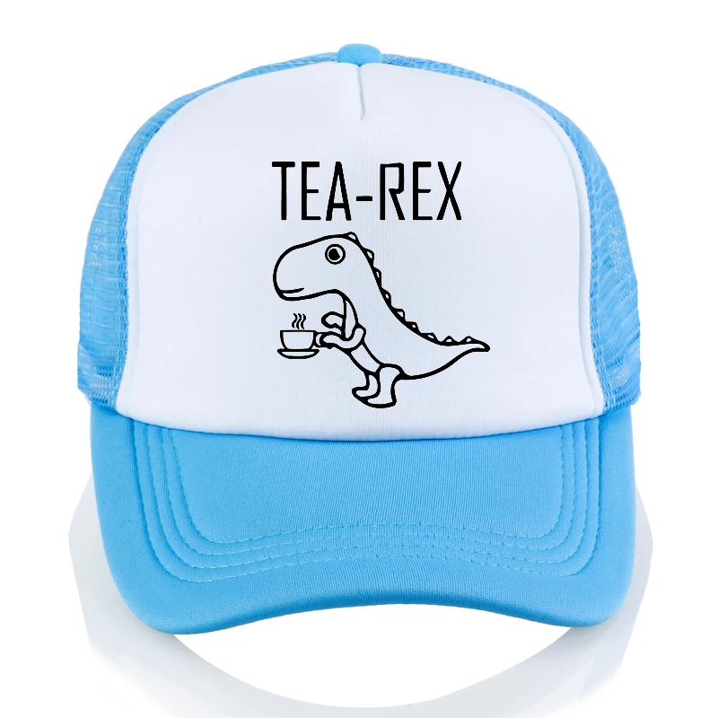 Бейсбольная кепка tea rex, забавная Кепка с изображением динозавра Юрского периода, кофейного напитка, новинка, хлопковая летняя крутая Кепка в стиле хип-хоп для мужчин и женщин