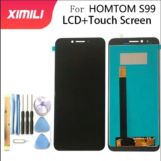 Kopen 5.5 inch HOMTOM S99 Lcd scherm + Touch Screen Digitizer Vergadering 100% Originele Nieuwe LCD + Touch Digitizer voor S99 + gereedschap