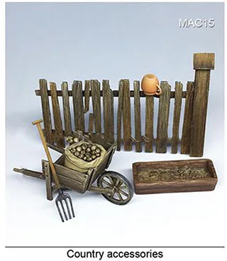 Новинка 1/35 несобранные загородные аксессуары и набор из смолы игрушки сделай сам