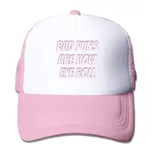 Bad Puns are How Eye Roll Mesh Бейсболка унисекс В Стиле Дальнобойщика розовые шапки