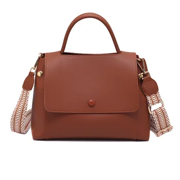 Hot Women Fashion Simply PU Leather Crossbody Bag Solid Color Shoulder Messenger Bags Lady Chain Travel Small Handbag Beach