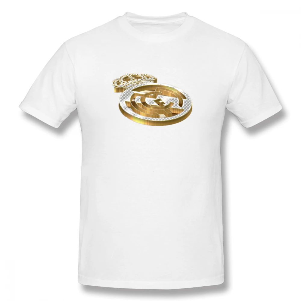 Golden Real Madrid Casual O-Neck Men's Basic Short Sleeve T-Shirt 100% Cotton Tee Shirt Printed men clothes 2019 Golden Real Madrid Casual O-Neck Men's Basic Short Sleeve T-Shirt 100% Cotton Tee Shirt Printed men clothes 2019
