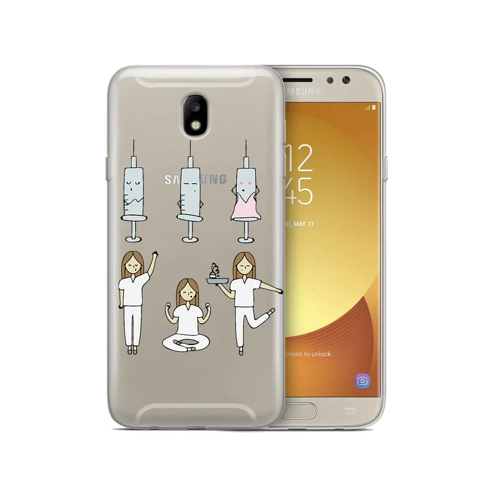 Медсестра здоровье и принтом «сердце», чехол для телефона для Samsung Galaxy J2 Pro J3 J4 J5 J6 J7 J8 ЕС плюс чехол Etui - Цвет: C37