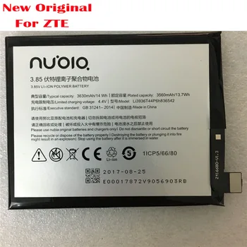 

100% Real 3630mAh Li3936T44P6h836542 Battery For ZTE/Nubia Nubia M2, Nubia M2 Dual SIM, Nubia M2 Dual SIM TD-LTE, NX551J