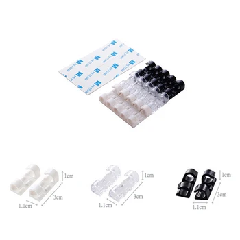 

5pcs Wire Cable Clips Organizer Desktop & Workstation Clips Cord Management Holder USB Charging Data Line Cable Winder