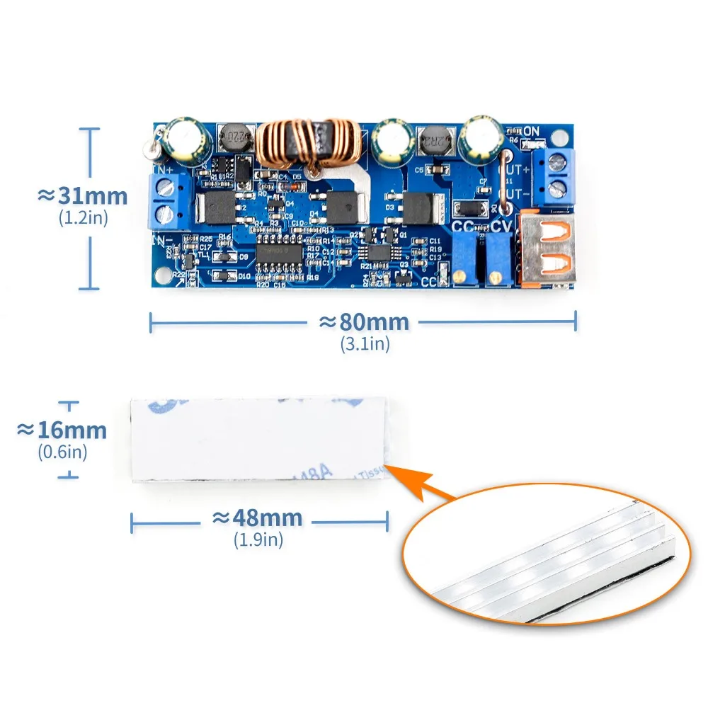 DC-DC 2 V-24 V постоянного тока до 3 V-30 V 80W USB Step UP Питание Модуль Регулируемый повышающий Напряжение конвертер 4A