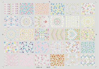 

30Sheets VDSM Candy floret butterfly ice cream Nail Sticker Self-adhesive DIY Sticker Decals Tips Manicure Nail Art Decals