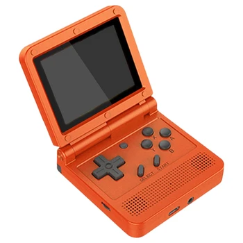 

V90 IPS Retro Games 3.0 Inch Flip Handheld Console Dual Open System Game Console 16 Simulators PS1 Kids Gift Red