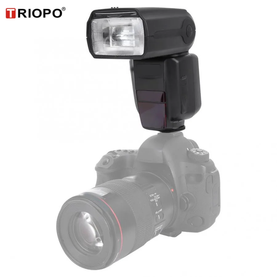 TRIOPO правый светильник беспроводной Вспышка Speedlite для Canon Nikon DSLR камеры TTL 1/8000 |
