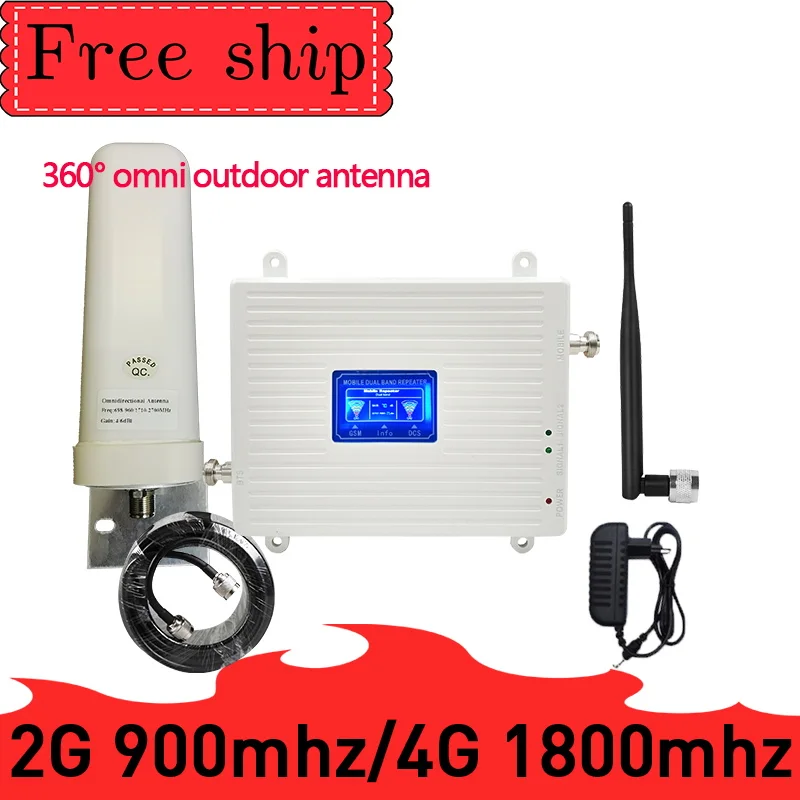 GSM 900 LTE 1800 2G 4G двухдиапазонный ретранслятор мобильного сигнала Усилитель