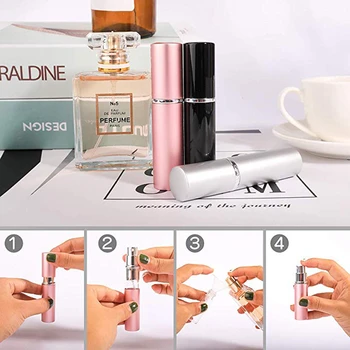 

Portable Perfume Dispensing Bottle 6ml Glass Liner Toner Cosmetic Spray Bottle