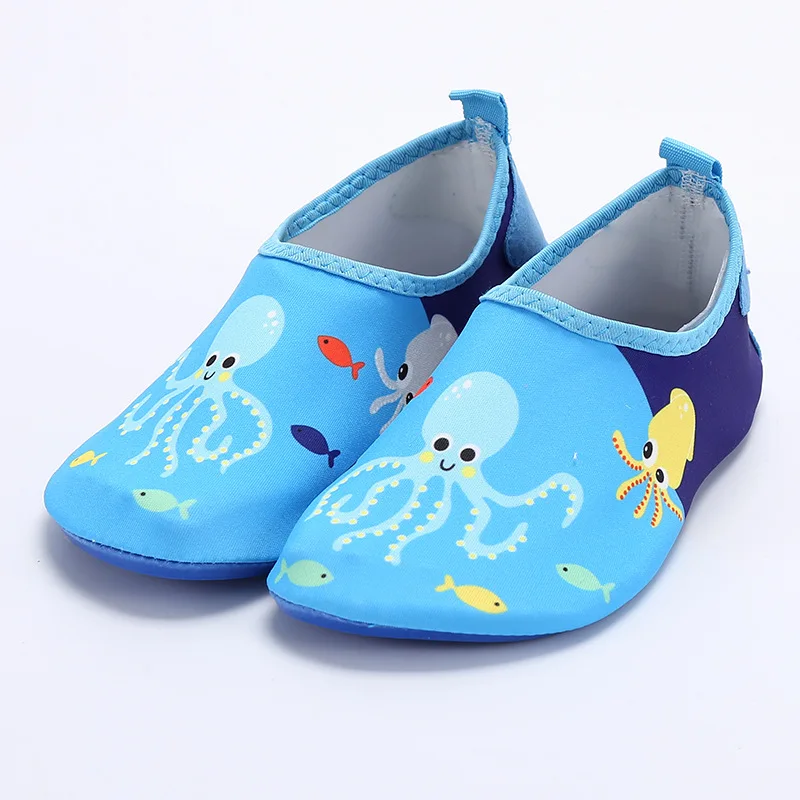 Children Floor Learner Shoes Water Park Sandals Seaside Play Shoes Breathable Men And Women Water-skiing Red Foot Patch Skin Sho