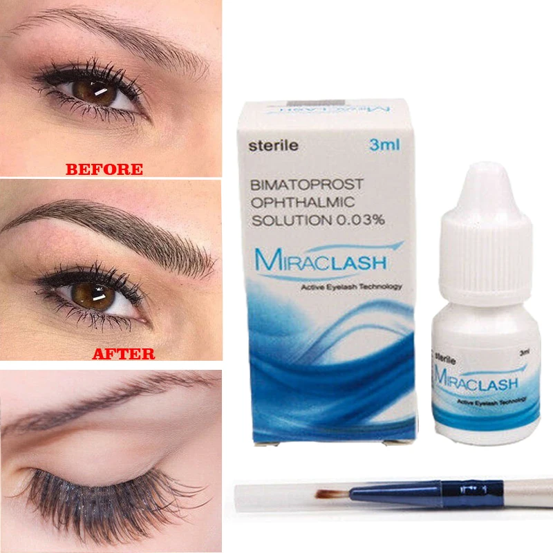

3ML Eyelash Growth Serum Essence Eyelashes Nourish Thick Curly and Long Fast Growth Natural Growth Serum Female Eye Makeup