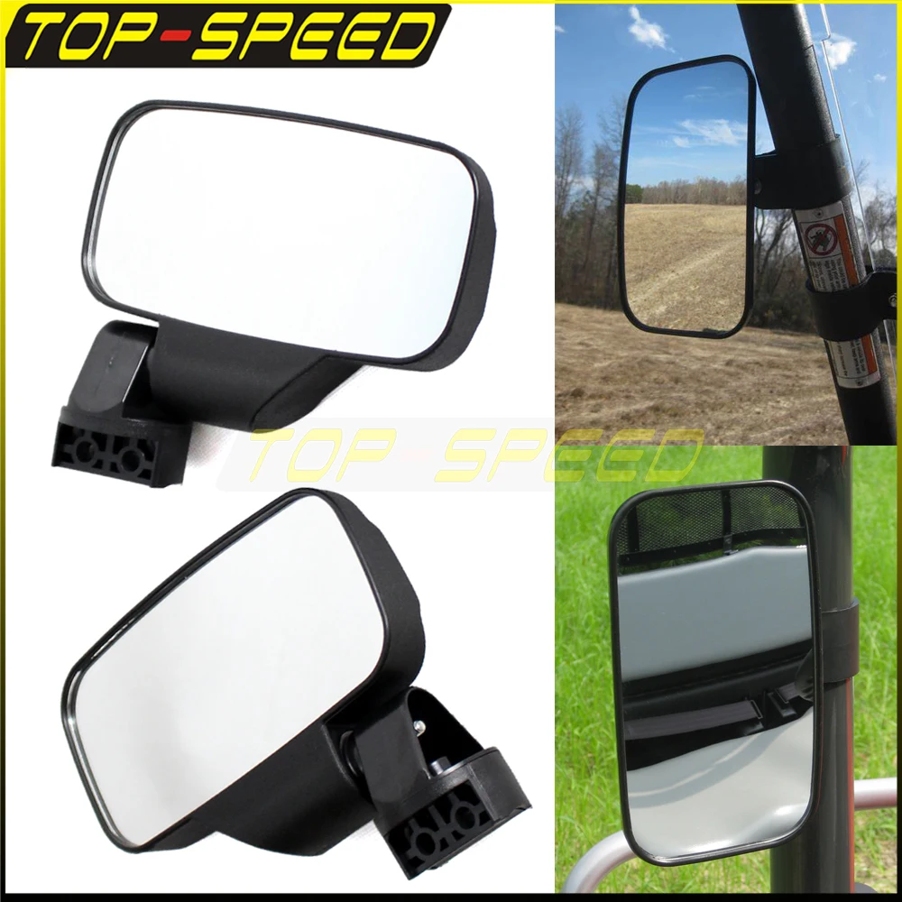1.75" 2" Adjustable Rearview Mirror UTV Side Mirror Off road For