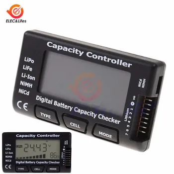 

RC CellMeter 7-Bit Digital Battery Capacity Detector Checker for LiFe Lithium Li-ion Nickel Hydroxide Cadmium Lithium Polymer