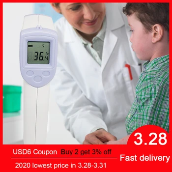 

Baby Adult Electronic Digital Non-Contact Infrared Thermometer Ear Temperature Gun One Second Read Forehead Measurement