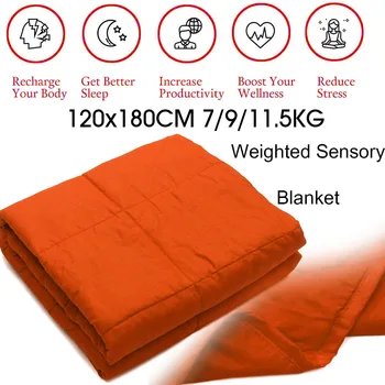 

7/9/11.5kg Weighted Blanket Adult Full Queen Size Cotton Cover Blanket Reduce Anxiety Quilt for Bed Sofa Winter Comforter