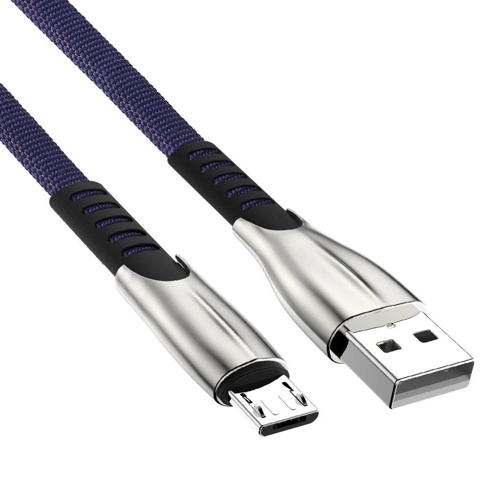 Micro USB кабель 3A Быстрая зарядка зарядное устройство для samsung S7 S6 J7 Xiaomi Redmi Note 5 huawei LG Android телефон данные происхождения длинный провод - Цвет: Синий