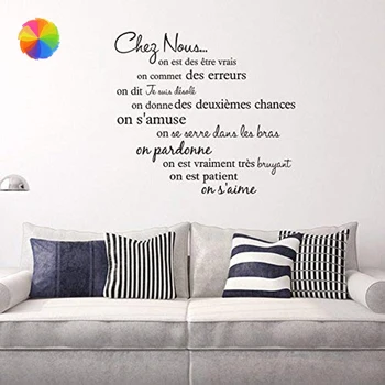 

French Wall Sticker Original Design Aesthetic Living Room Decoration Wall Stickers PVC Waterproof Creative Phrases BedroomCY