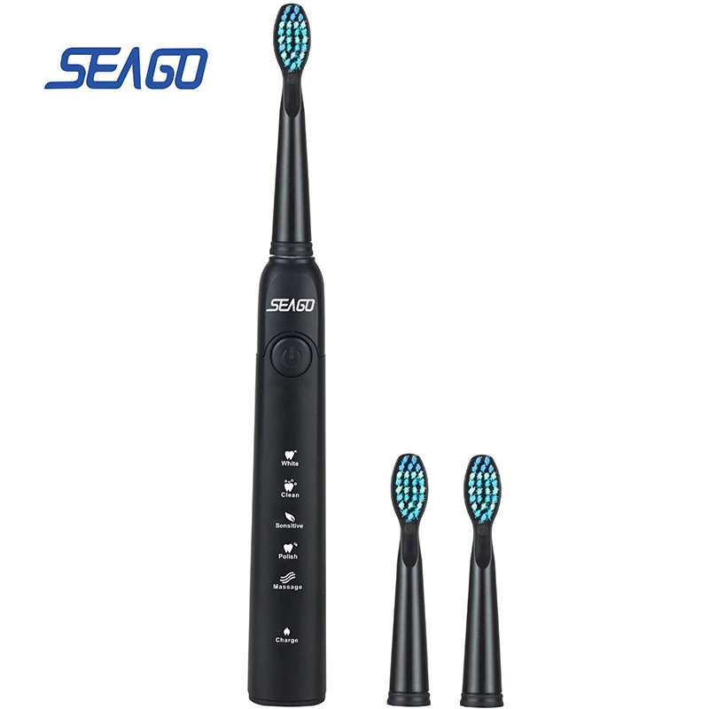 

Seago SG-949 Electric Toothbrush USB Rechargeable Sonic Brush Healthy Teeth Care Smart Timer Waterproof Tooth Brush for Adult