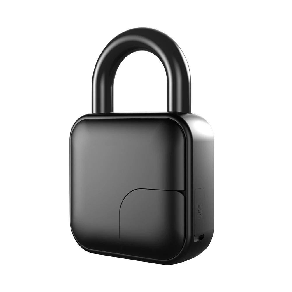 Велосипедный USB Перезаряжаемый Быстрый разблокировка прочный Противоугонный смарт без ключа RV прицеп самообороны цинковый сплав отпечатков пальцев замок