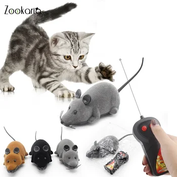 

New Cat Toys Remote Control Wireless RC Simulation Mouse Toy Electronic Rat Mice Toy for Kitten Cat Novelty Toy