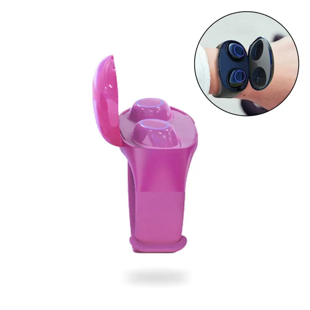 Pink TWS Earbuds TWS Беспроводная bluetooth-гарнитура водонепроницаемый BT5.0 Высокое качество 3D стерео портативные спортивные Игровые наушники для всех мобильных касаний - Цвет: Pink TWS Earbuds