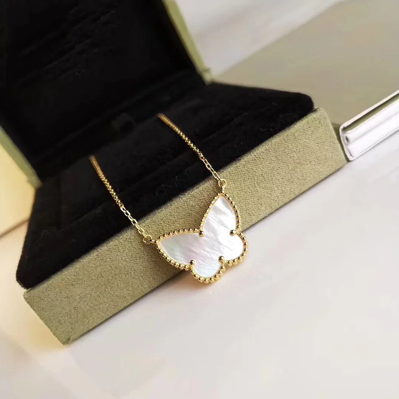 Van Cleef & Arpels Diamond And Mother-of-Pearl Butterfly Pendant Necklace  Available For Immediate Sale At Sotheby's