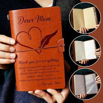 

A6 Journal Notebook Diary Vintage Sketchbook Blank Leather Record Notepad Handbook Sketchbook Office School Supplies