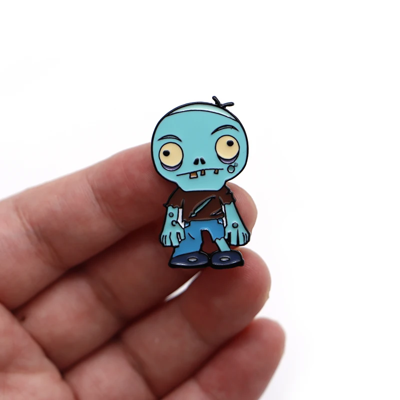 Enamel Pin Horror Zombie Brooches The Walking Dead for Boys Lapel Pin Hat/bag Pins Denim Jacket Shirt Women Brooch Badge D51
