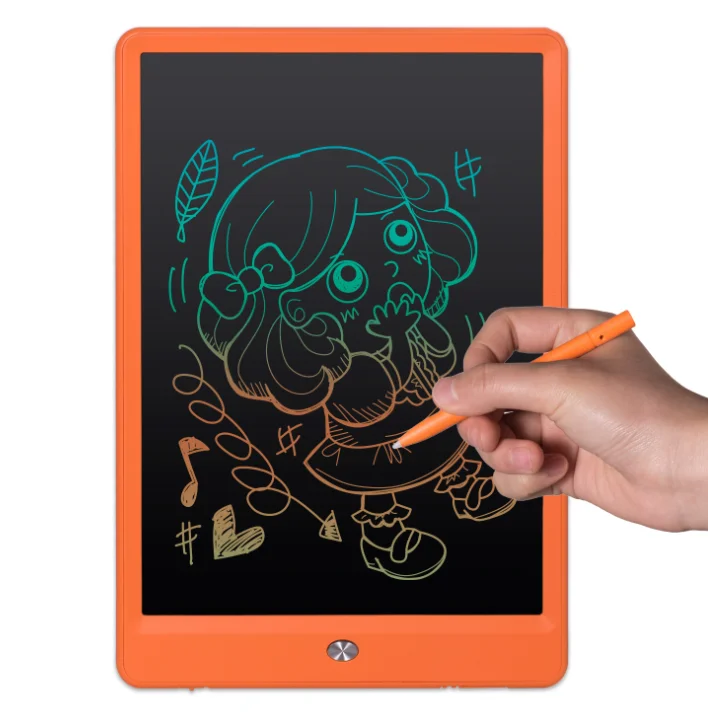 Orange 1" ЖК-планшет для рисования, Детская цифровая графическая доска для рисования, красочная электронная доска для обучения детей, образовательный коврик, каракули - Цвет: Orange