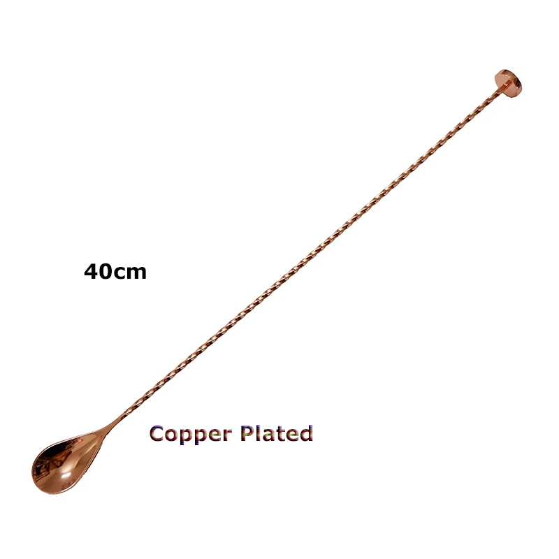 40cm Stainless Steel Cocktail Spoon with Hammer Bar Spoon Twist with Muddler/Metal
