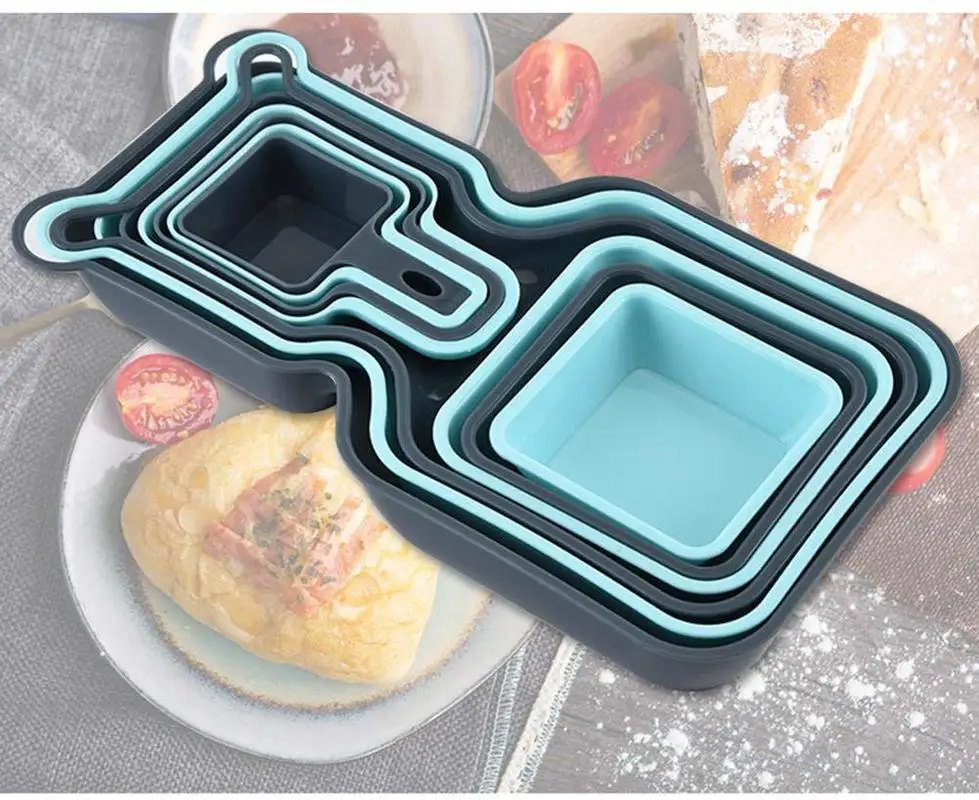

Yooap 10-piece set square fruit bowl can be loaded with snack nut storage foldable tray kitchen home dessert tray