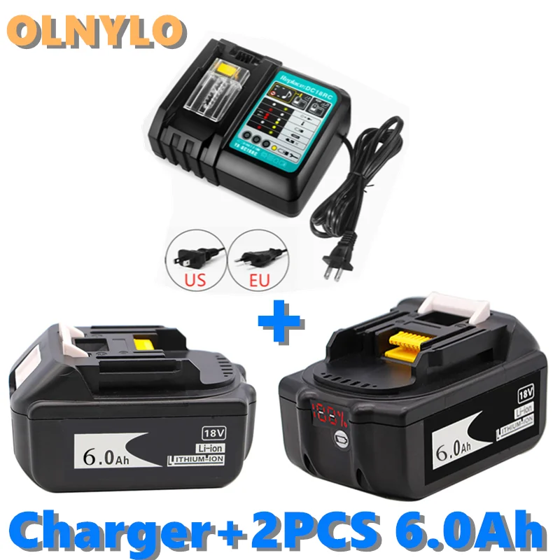 100% Оригинальный аккумулятор BL1860 18 в 6000 мАч литий-ионный для Makita 6 Ач BL1840 BL1850 BL1830